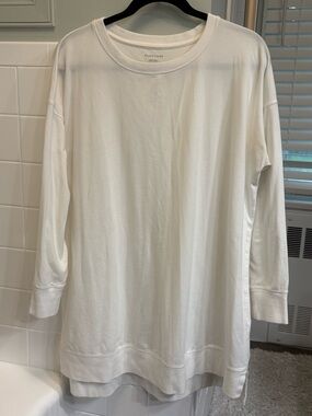 Eileen Fisher Crewneck Tee in White